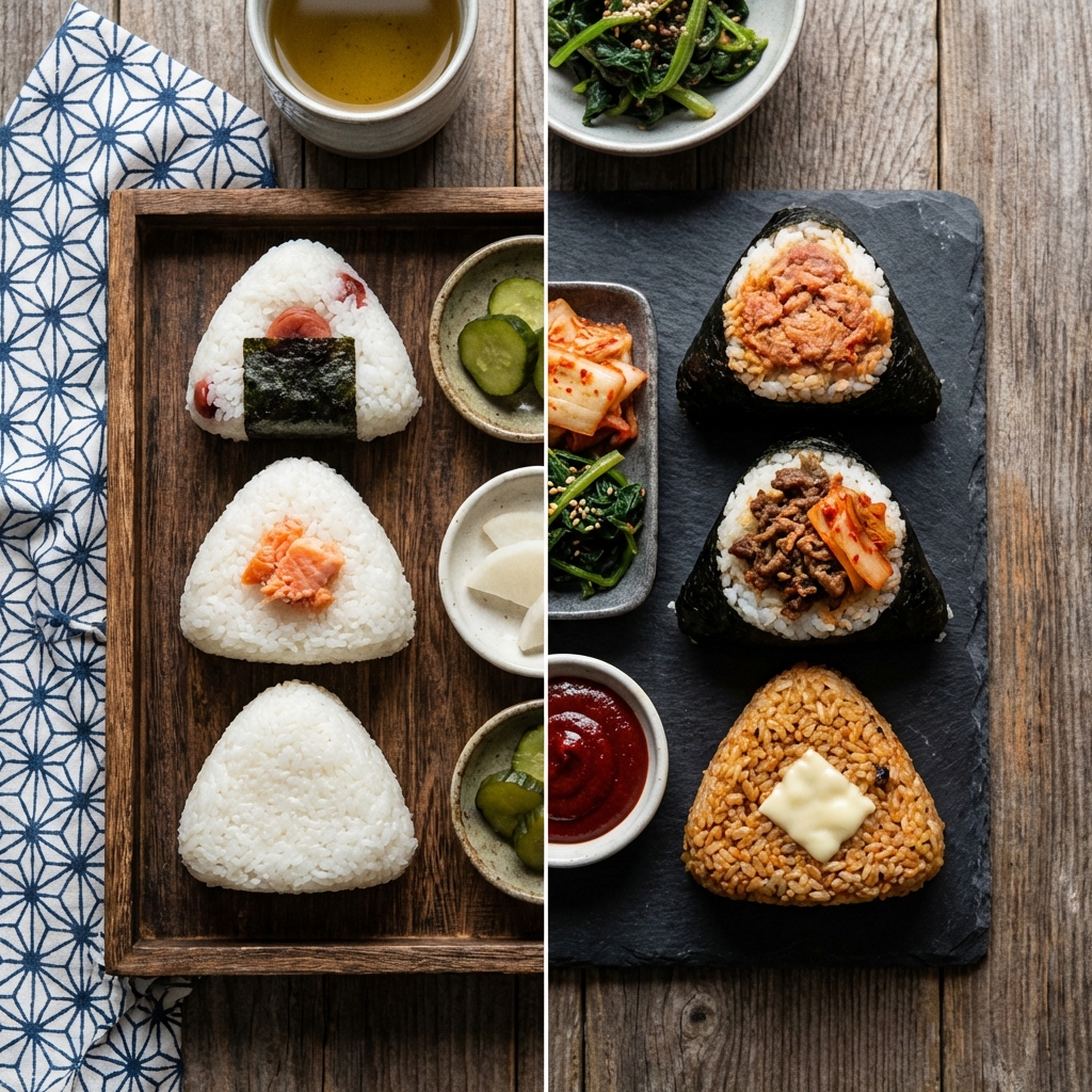 오니기리와 삼각김밥 비교